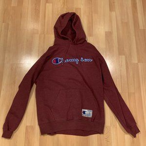 Red Champion Hoodie Size Large